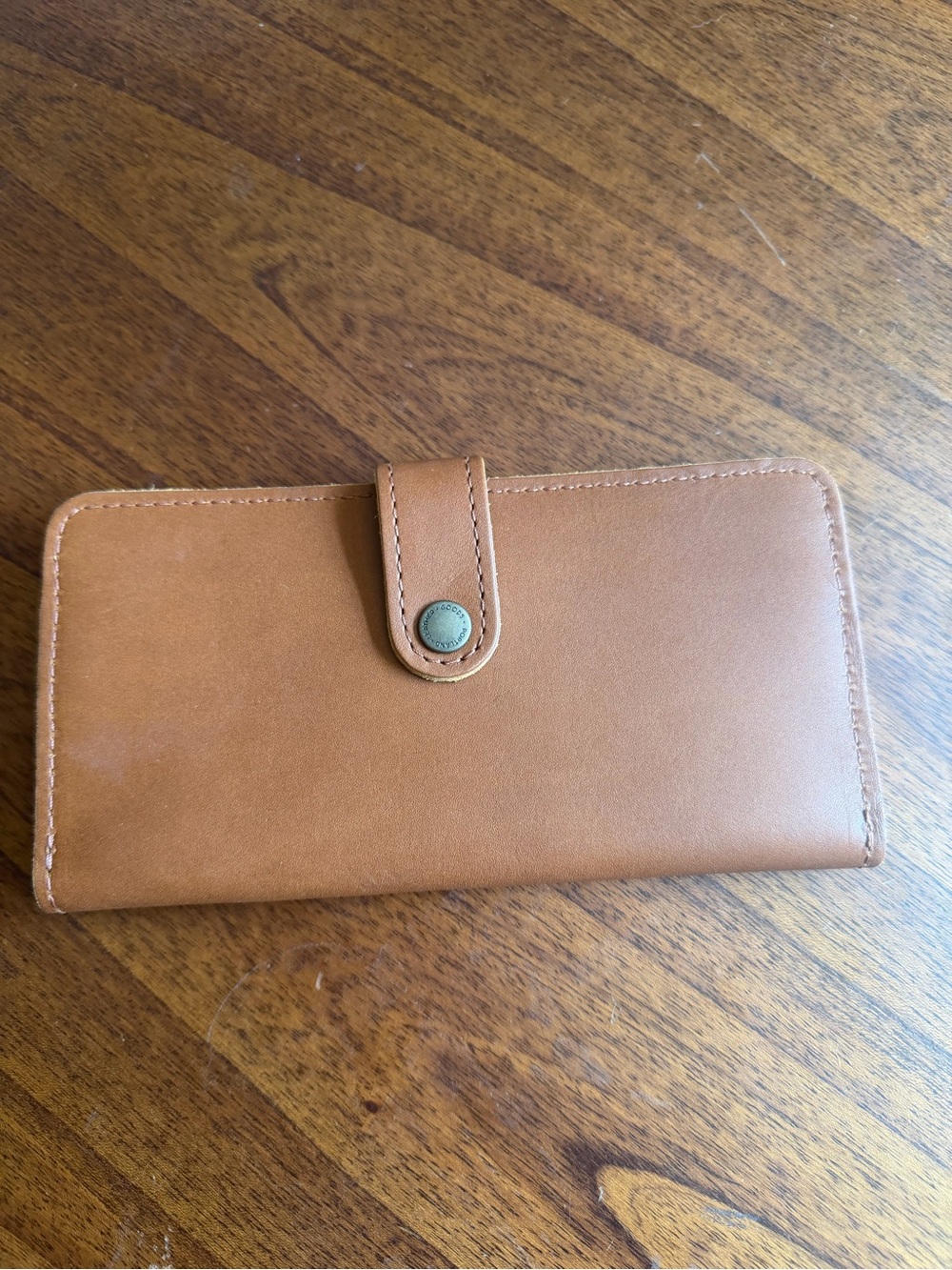 NWOT Women's Brown Leather Snap-Closure Portland Leather Wallet
